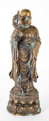 Bronze Buddha Depicting ksitigarbha  in Sanskrit