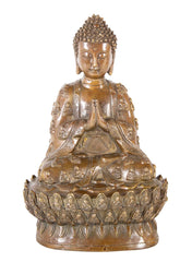 Signed Chinese Copper Buddha