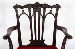 A Pair of Rare English Chippendale Armchairs