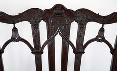 A Pair of Rare English Chippendale Armchairs