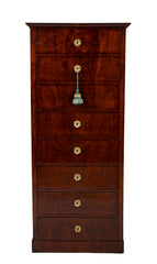 A 19th Century Baltic Mahogany 8 Drawer Semanier