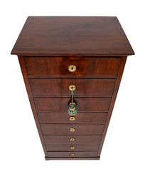 A 19th Century Baltic Mahogany 8 Drawer Semanier