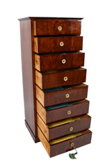 A 19th Century Baltic Mahogany 8 Drawer Semanier