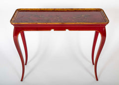 Chinoiserie Gilt Tray Top Center Table