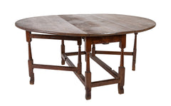 William & Mary Period Walnut Gate Leg Table