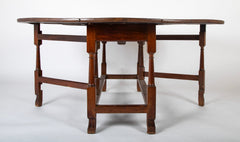 William & Mary Period Walnut Gate Leg Table