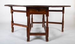 William & Mary Period Walnut Gate Leg Table