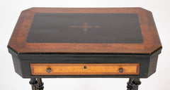 American Eastlake Ebonized & Gilt Incised Game Table