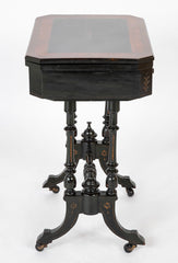 American Eastlake Ebonized & Gilt Incised Game Table