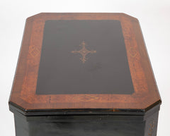 American Eastlake Ebonized & Gilt Incised Game Table