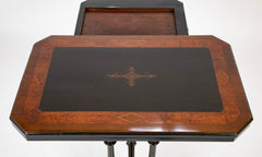 American Eastlake Ebonized & Gilt Incised Game Table