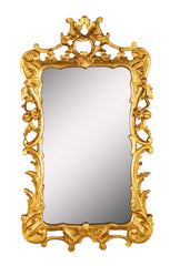 Chippendale Gilded Open Work Carved Wall Mirror