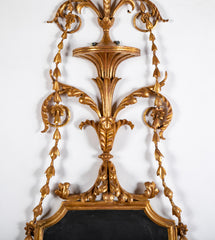 Important Pair of Late 19th Century Gilded Sconce Mirror Appliques