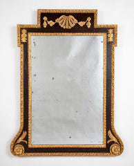 A Rare George II Period Mahogany and Gilt Wood Console Mirror