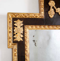 A Rare George II Period Mahogany and Gilt Wood Console Mirror