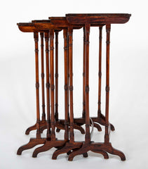 A Set of Four Early 19th Century Regency Nesting Tables