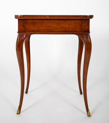 Rare Louis XV Mahogany Tray Top Single Drawer Side Table