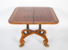 Rare Regency Pair of Games Tables