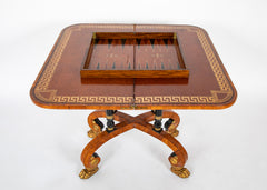 Rare Regency Pair of Games Tables