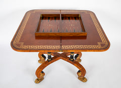 Rare Regency Pair of Games Tables