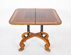 Rare Regency Pair of Games Tables