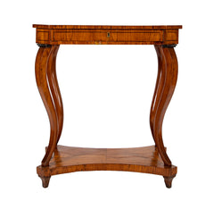 Continental Neo-Classic Side Table with Marquetry Inset Top