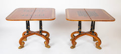 Rare Regency Pair of Games Tables