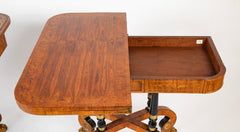 Rare Regency Pair of Games Tables