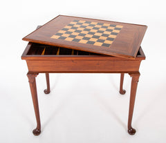 Rare George II / Queen Anne  Padouk Wood Game & Tea Table