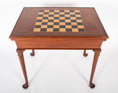 Rare George II / Queen Anne  Padouk Wood Game & Tea Table