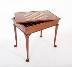 Rare George II / Queen Anne  Padouk Wood Game & Tea Table