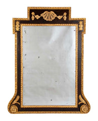 A Rare George II Period Mahogany and Gilt Wood Console Mirror