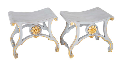 Pair of Chippendale Style Benches