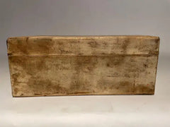 18th Century Chinese Parchment Covered Box with Bronze Mounts