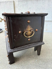 18th Century Dutch Colonial Teak Chest with Brass and Copper Mounts