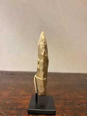 Neolithic Flint Axe Head Mounted on a Steel Base, Great Britain 4400-2200 BC