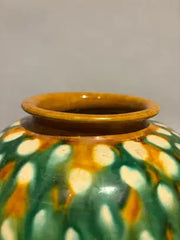 Chinese Tang Dynasty Sancai Glazed Ceramic Jar