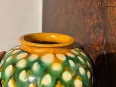 Chinese Tang Dynasty Sancai Glazed Ceramic Jar