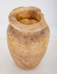 19th Century Acient Egyptian Style Alabaster Vase