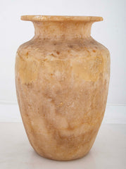 19th Century Acient Egyptian Style Alabaster Vase