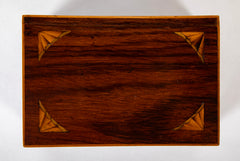 19th Century English Regency Mahogany Box with Satinwood Inlay