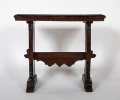 18th Century Italian Baroque Style Walnut Side Table