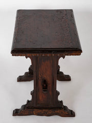 18th Century Italian Baroque Style Walnut Side Table