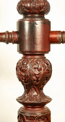 19th Century Burmese Bronze Temple Bell with Stand