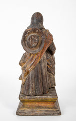 18th Century Carved Wood Sculpture of Jesus and Child