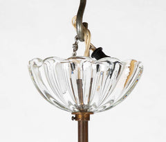 Italian Murano Glass Two Light Pendant Light Fixture