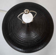 Large Black Pottery Table Lamp