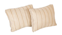 Pair of Cream & Gold Fortuny Malmaison Pattern Pillows     Also Priced Individually