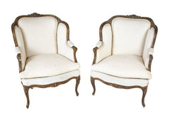 Louis XV Style Beechwood Armchairs