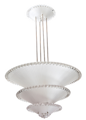 Lalique "Perles Trois Etages" Chandelier